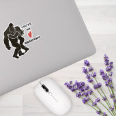 Grappige BigFoot “Je bent mijn Squatchy” Romantisc Sticker