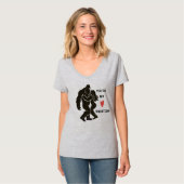 Grappige BigFoot “Je bent mijn Squatchy” Romantisc T-shirt (Voorkant volledig)