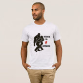 Grappige BigFoot “Je bent mijn Squatchy” Romantisc T-shirt (Voorkant volledig)