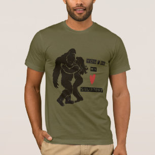 Grappige BigFoot “Je bent mijn Squatchy” Romantisc T-shirt