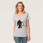 Grappige BigFoot “Je bent mijn Squatchy” Romantisc T-shirt (Voorkant volledig)