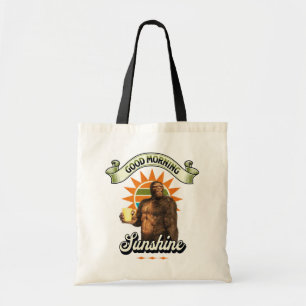 Grappige Bigfoot Koffie Ochtendhumor Tote Bag