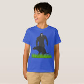 Grappige Bigfoot lopen de Hond T-shirt (Voorkant volledig)