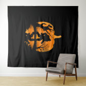 Grappige Bigfoot Lover Halloween Gift - Halloween Wandkleed (In Situ (horizontaal))