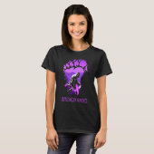 grappige bigfoot ondersteunt leiomyosarcoma - bewu t-shirt (Voorkant volledig)