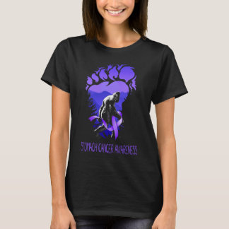 grappige bigfoot ondersteunt maag kanker t-shirt