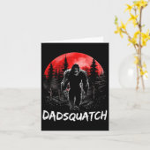Grappige Bigfoot Pa Sasquatch Yeti Gift Vaders Day Kaart (Gele Bloem)