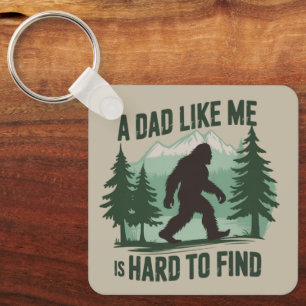 Grappige Bigfoot Papa Een Papa Zoals Ik Is Moeilij Sleutelhanger
