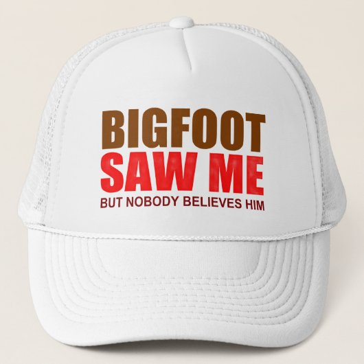 grappige Bigfoot paranormaal Trucker Pet (Voorkant)