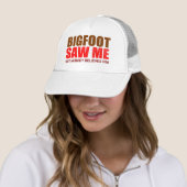 grappige Bigfoot paranormaal Trucker Pet (In situ)