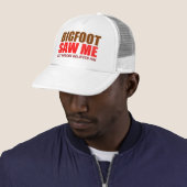 grappige Bigfoot paranormaal Trucker Pet (In situ)