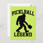 Grappige Bigfoot Pickleball Legend Briefkaart (Voorkant / Achterkant)