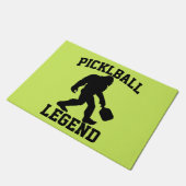 Grappige Bigfoot Pickleball Legend Deurmat (Schuin)