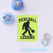 Grappige Bigfoot Pickleball Legend Flyer (Enkel)
