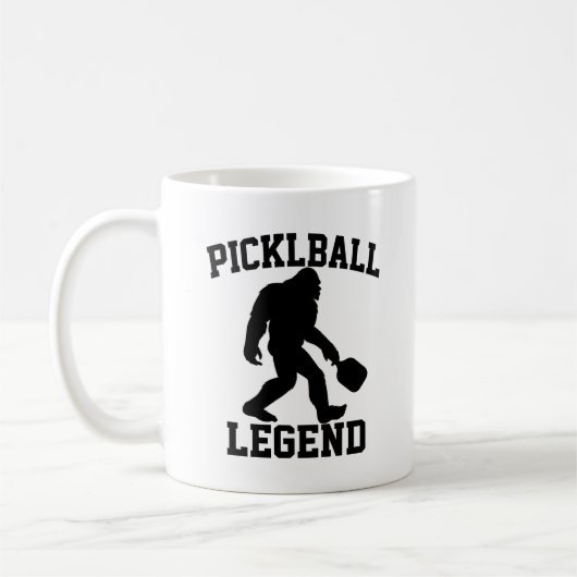 Grappige Bigfoot Pickleball Legend Koffiemok (Links)