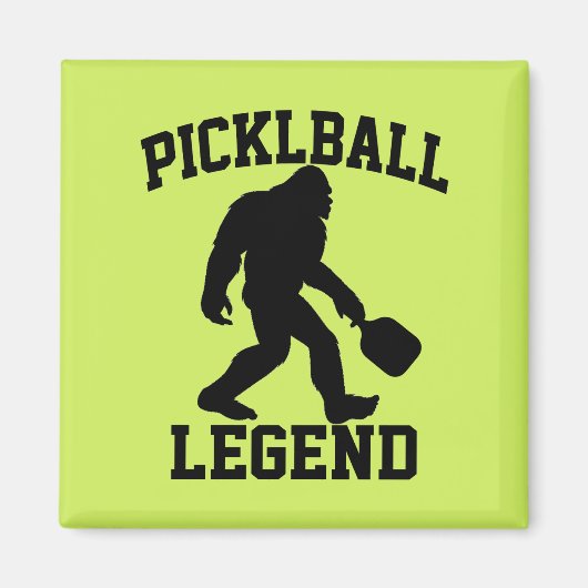 Grappige Bigfoot Pickleball Legend Magneet (Voorkant)