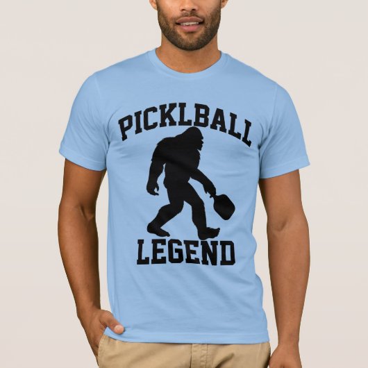 Grappige Bigfoot Pickleball Legend T-shirt (Voorkant)