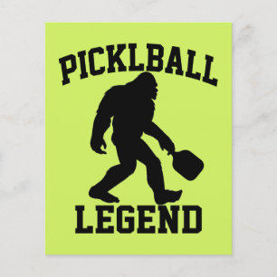 Grappige Bigfoot Pickleball Legende Flyer