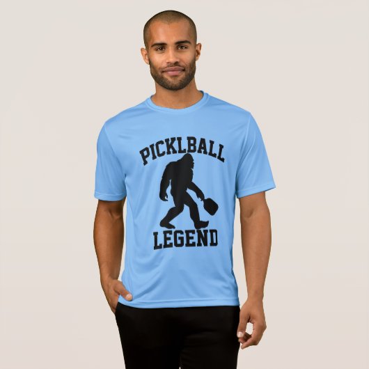 Grappige Bigfoot Pickleball Legende T-shirt (Voorkant volledig)