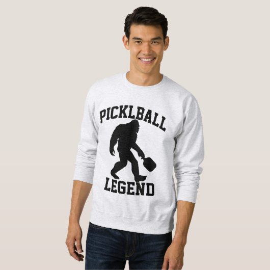 Grappige Bigfoot Pickleball Legende Trui (Voorkant volledig)