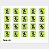 Grappige Bigfoot Pickleball Legende Vierkante Sticker (Vel)