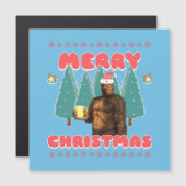 Grappige Bigfoot - Prettig Kerstfeest (Voorkant / Achterkant)