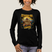 Grappige Bigfoot-programmeur Coderen Later Humor Tri-Blend Shirt (Voorkant)