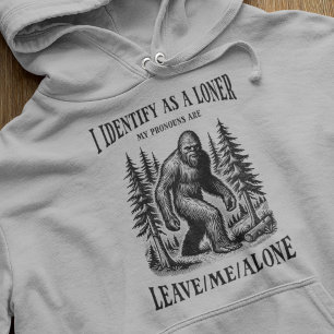 Grappige Bigfoot Pronouns Mannen Hoodie