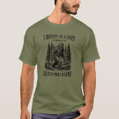 Grappige Bigfoot Pronouns Mannen T-shirt (Voorkant)