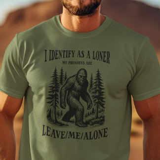 Grappige Bigfoot Pronouns Mannen T-shirt