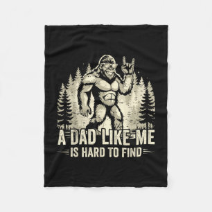 Grappige bigfoot rock een vader zoals is moeilijk fleece deken