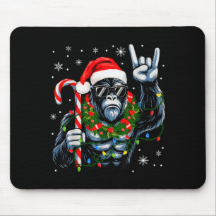 Grappige Bigfoot Rock On Pyjama Pjs Kerstmis Xmas Muismat
