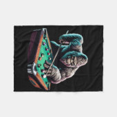 Grappige Bigfoot Sasquatch Biljart Pool Player Man Fleece Deken (Voorkant (Horizontaal))