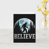 Grappige Bigfoot Sasquatch-cadeaus voor vaders Kaart (Gele Bloem)