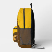 Grappige Bigfoot Sasquatch gepersonaliseerd Bedrukte Rugzak (Rechts)