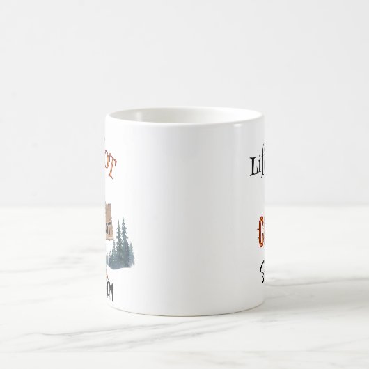 Grappige Bigfoot Sasquatch in het Bos Koffiemok (Center)