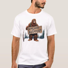 Grappige Bigfoot Sasquatch in het Bos T-shirt
