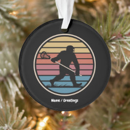 Grappige Bigfoot Sasquatch Lacrosse  zonsondergang Ornament