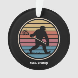 Grappige Bigfoot Sasquatch Lacrosse  zonsondergang Ornament