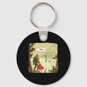 Grappige Bigfoot Sasquatch Loch Ness Monster Grapp Sleutelhanger
