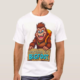 Grappige Bigfoot Sasquatch rugzak in de Bossen T-shirt