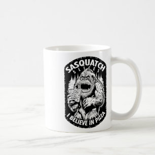 Grappige Bigfoot Sasquatch Slices Ik geloof In Piz Koffiemok