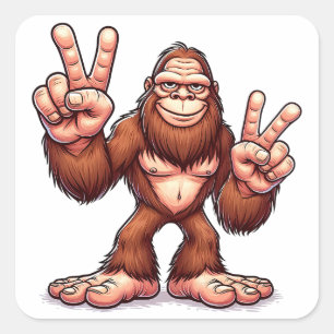 Grappige Bigfoot Sticker Sasquatch Decal