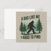 Grappige Bigfoot Vader Een Vader Zoals Ik Is Moeil Kaart (Voorkant / Achterkant)
