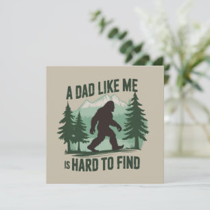 Grappige Bigfoot Vader Een Vader Zoals Ik Is Moeil Kaart