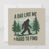 Grappige Bigfoot Vader Een Vader Zoals Ik Is Moeil Kaart (Voorkant)