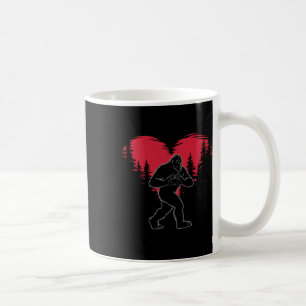 Grappige Bigfoot Verliefd Hart Fijne Valentijnsdag Koffiemok