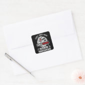 Grappige BigSisSaurus Dinosaur Grappig Cadeau voor Vierkante Sticker (Envelop)