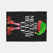 Grappige bij elkaar passende pyjamagroep Kerstmis  Fleece Deken (Voorkant (Horizontaal))