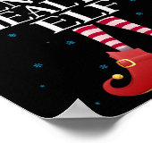 Grappige bij elkaar passende pyjamagroep Kerstmis Poster (Hoek)